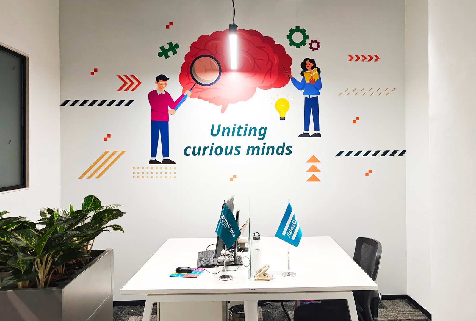 Office interior graphics