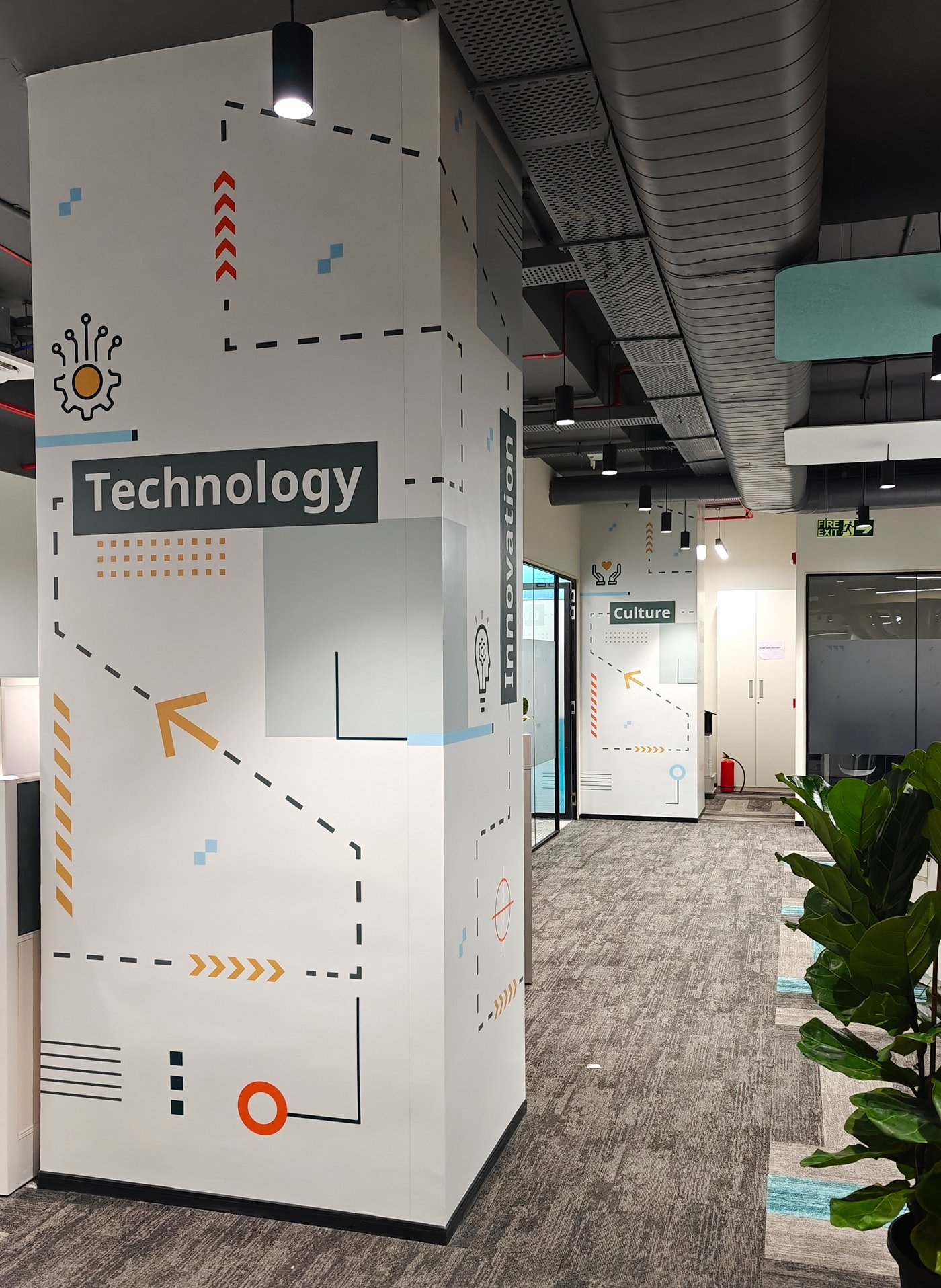 Office branding interior
