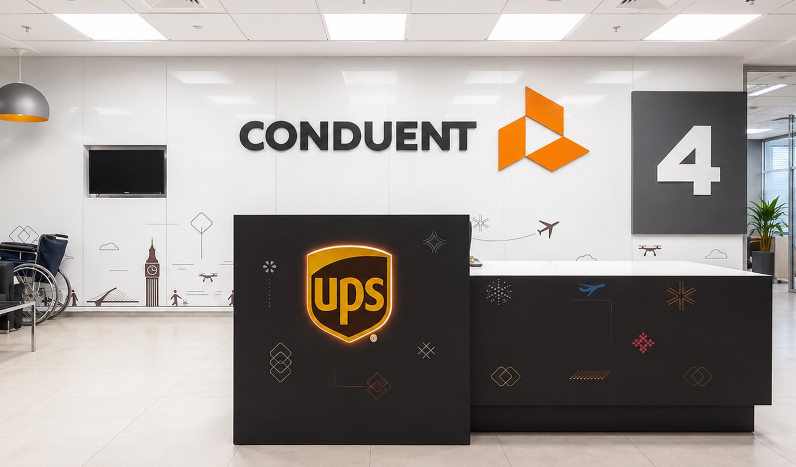 Ups Inc Office Branding
