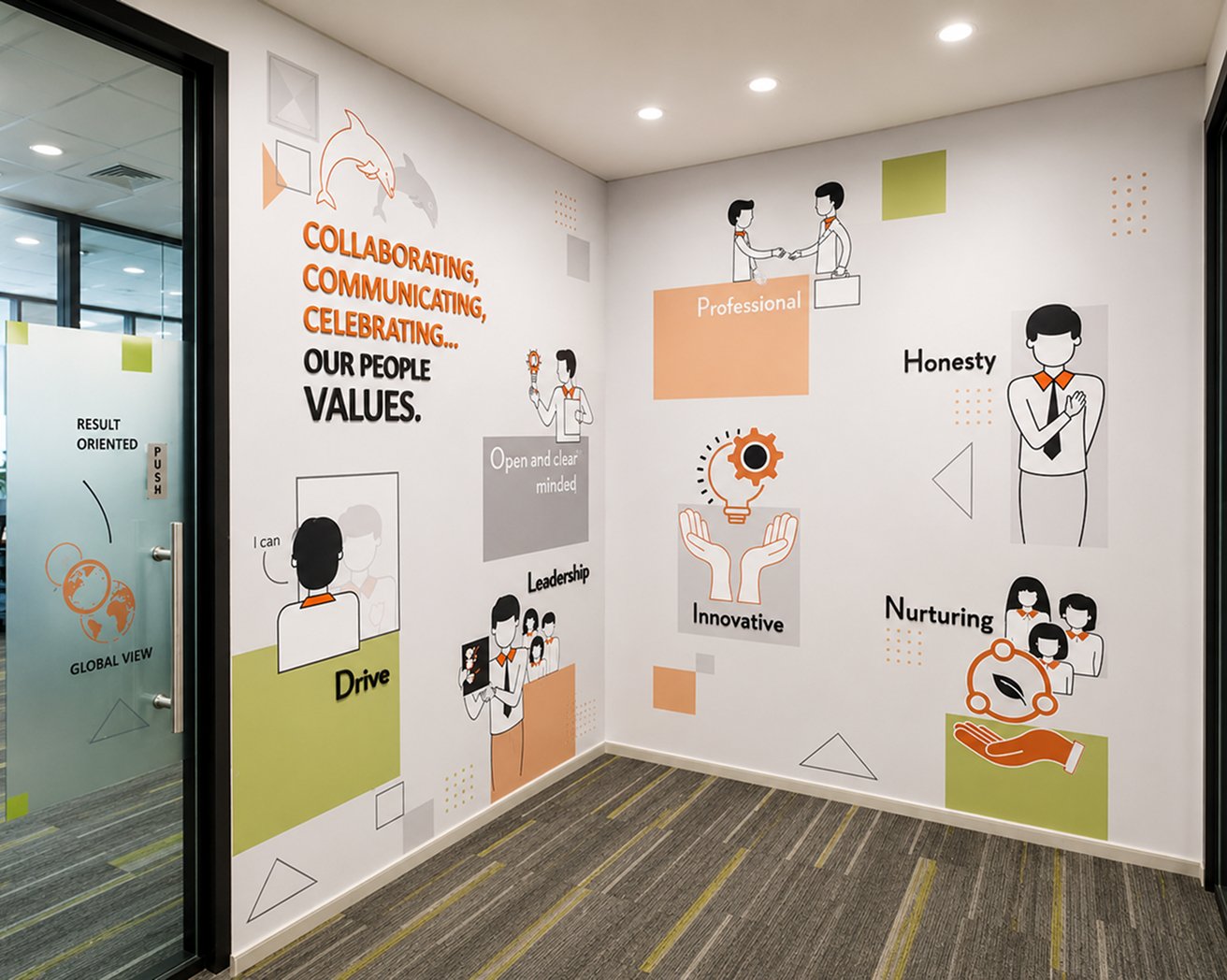 Office branding interior