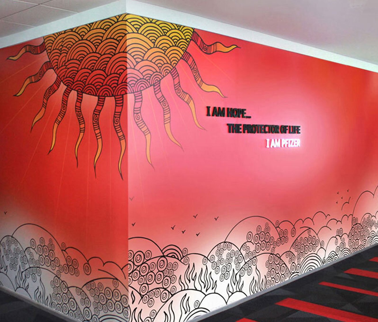 Office branding interior