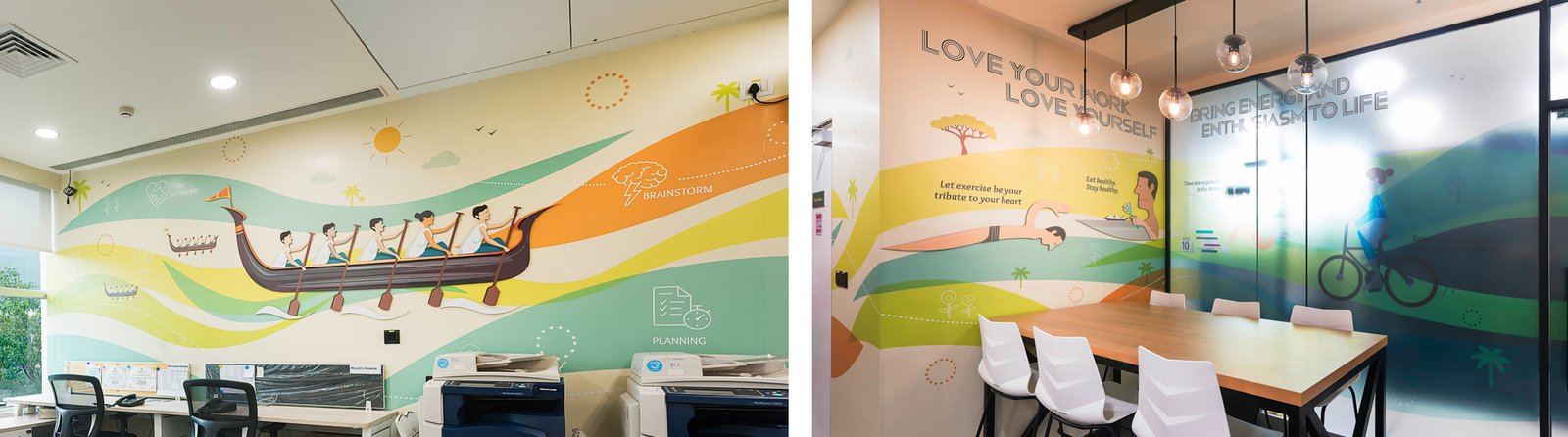 Office branding interior