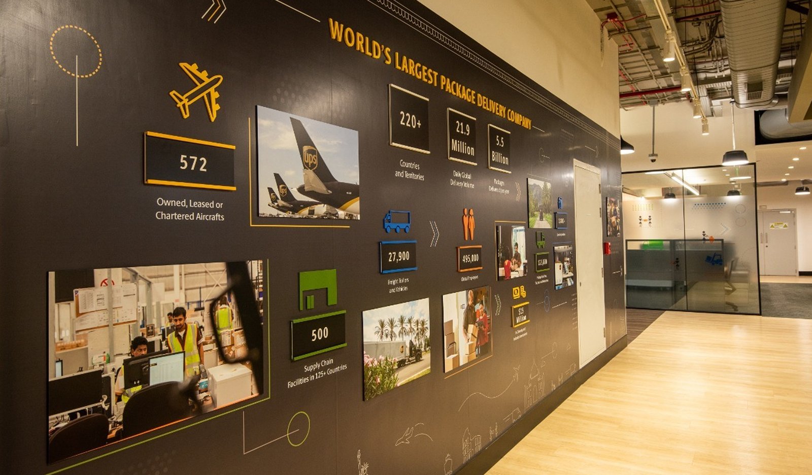 Office interior graphics