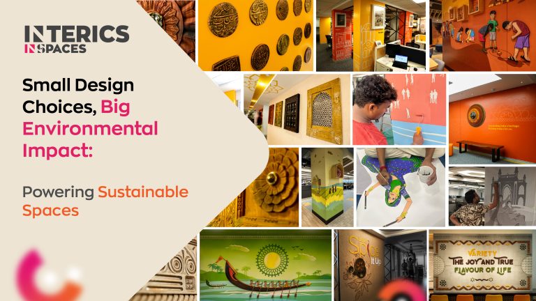 Sustainable space design with eco-friendly materials